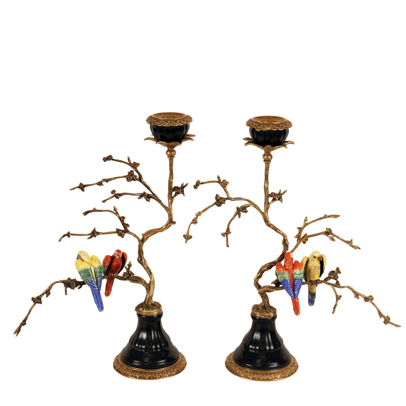 Pair of Birds Candle Holders