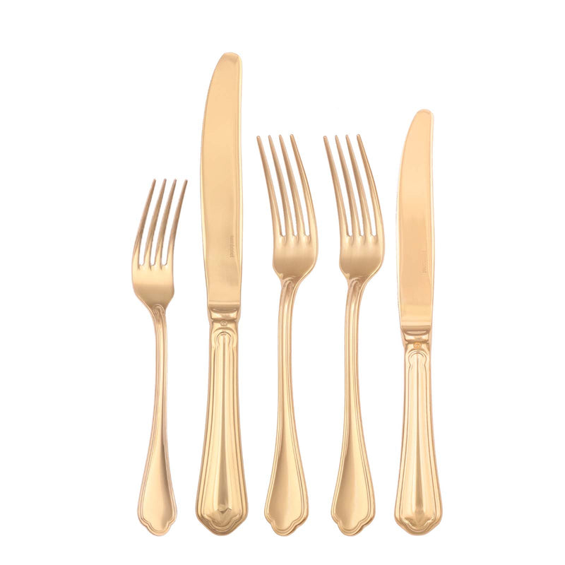 Gold Cutlery SET - 5 Piece