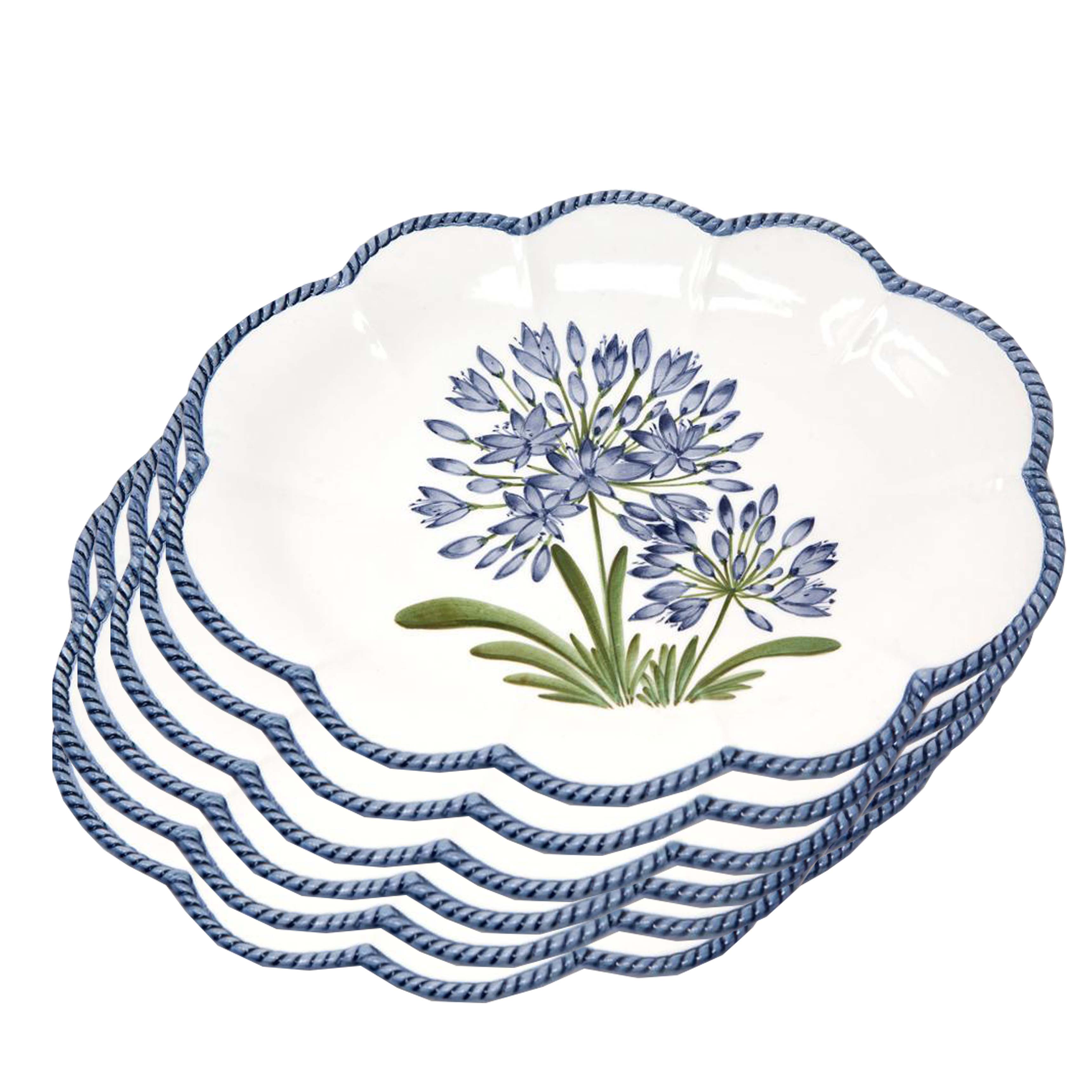Flower Set-Of-Six Dinner Plates