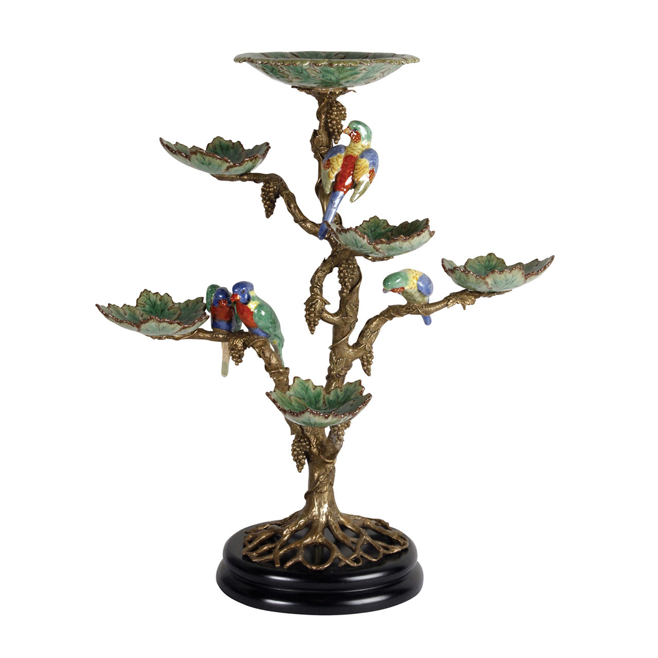 Porcelain Parrot Tree