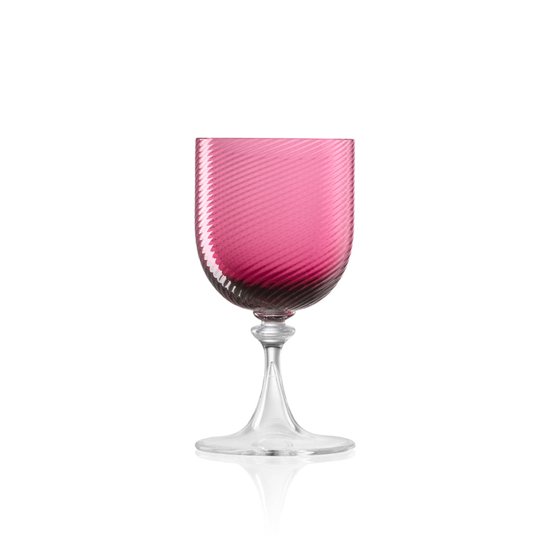 Rubino Murano Wine Glass